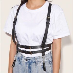 PU Leather Tassel Suspender Belt